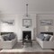 Ekena Millwork Benson Ceiling Medallion (Fits Canopies up to 4 1/8"), Hand-Painted Silver, 9"OD x 4 1/8"ID x 5/8"P CM09BNSLS - alternate 4